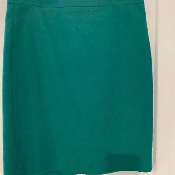 J Crew teal wool skirt size 2
